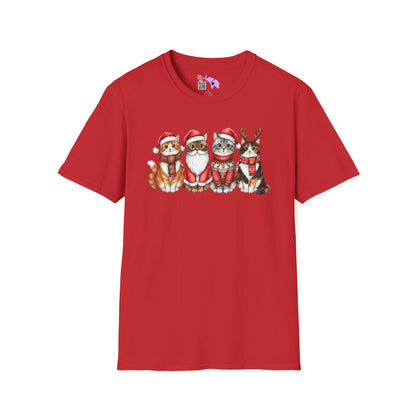 Santa Claus Cats Adult T-shirt