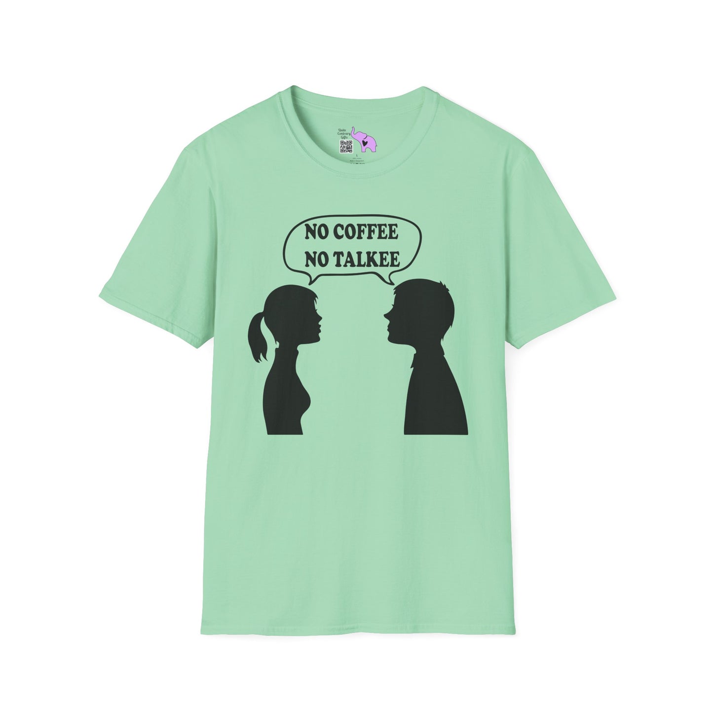 No Coffee No Talkee Adult T-shirt