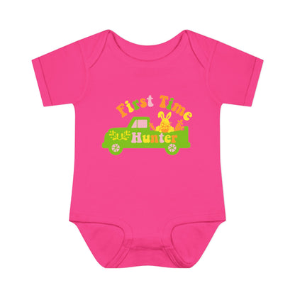 First Time Hunter (Easter) Infant Baby Rib Bodysuit