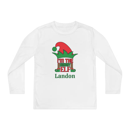 I'm The Hungry Elf Personalized Youth Long Sleeve Tee