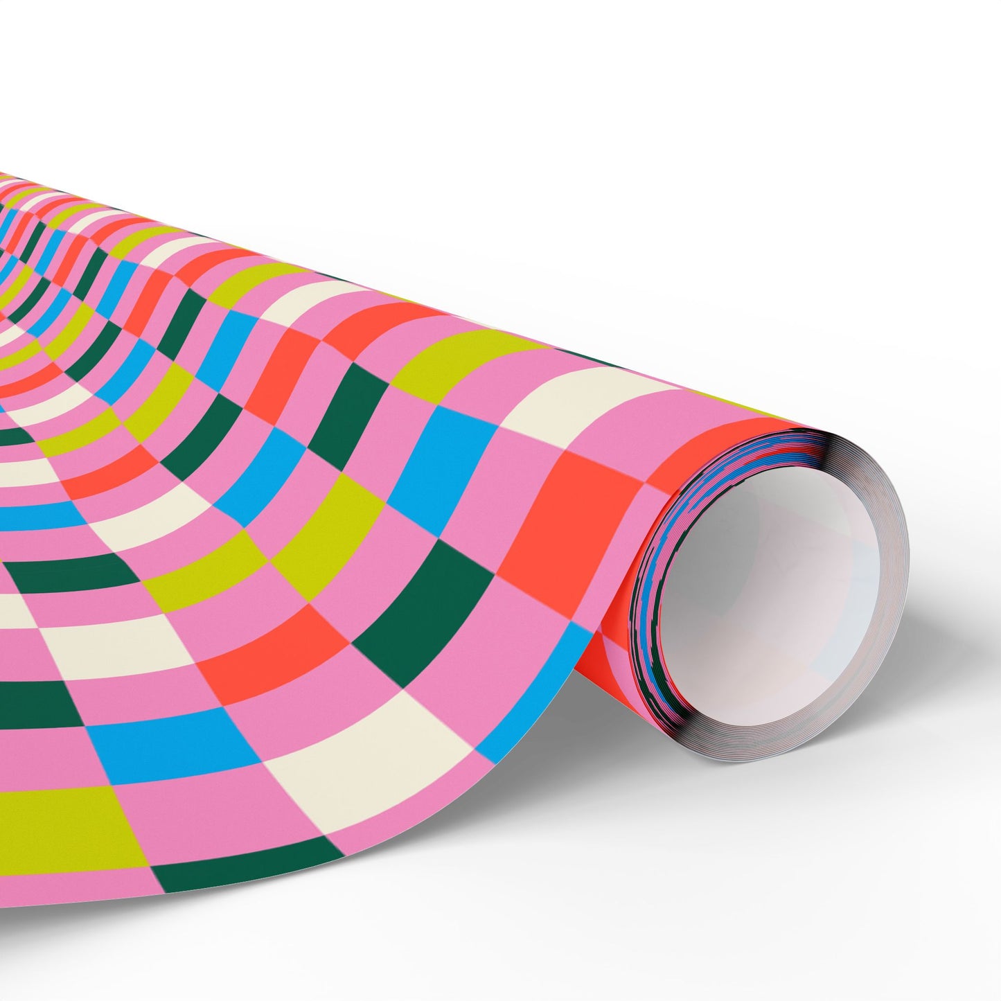 Bubblegum Grid Wrapping Paper