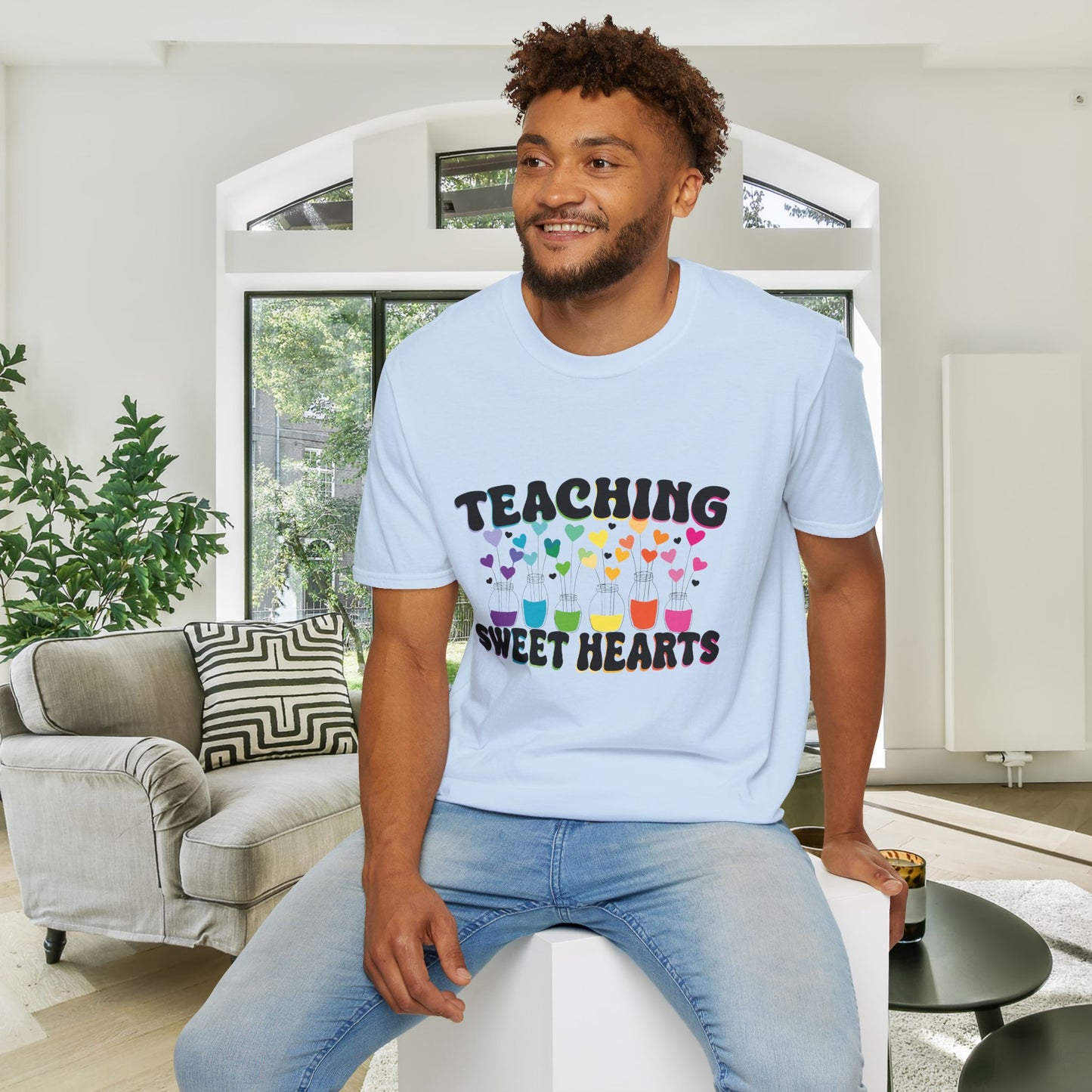 Teaching Sweet Hearts Adult Unisex Tshirt