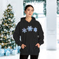 Blue Snowflakes Adult Heavy Blend™ Hooded Sweatshirt