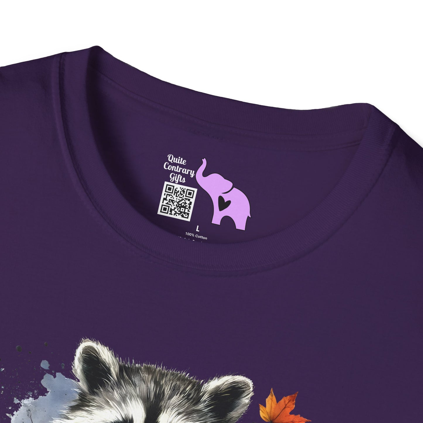 Halloween Raccoon Adult T-shirt