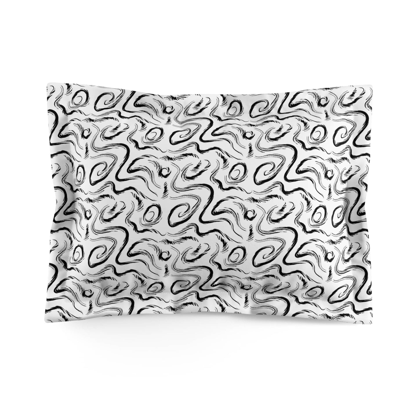Grunge Scribbles Pillow Sham