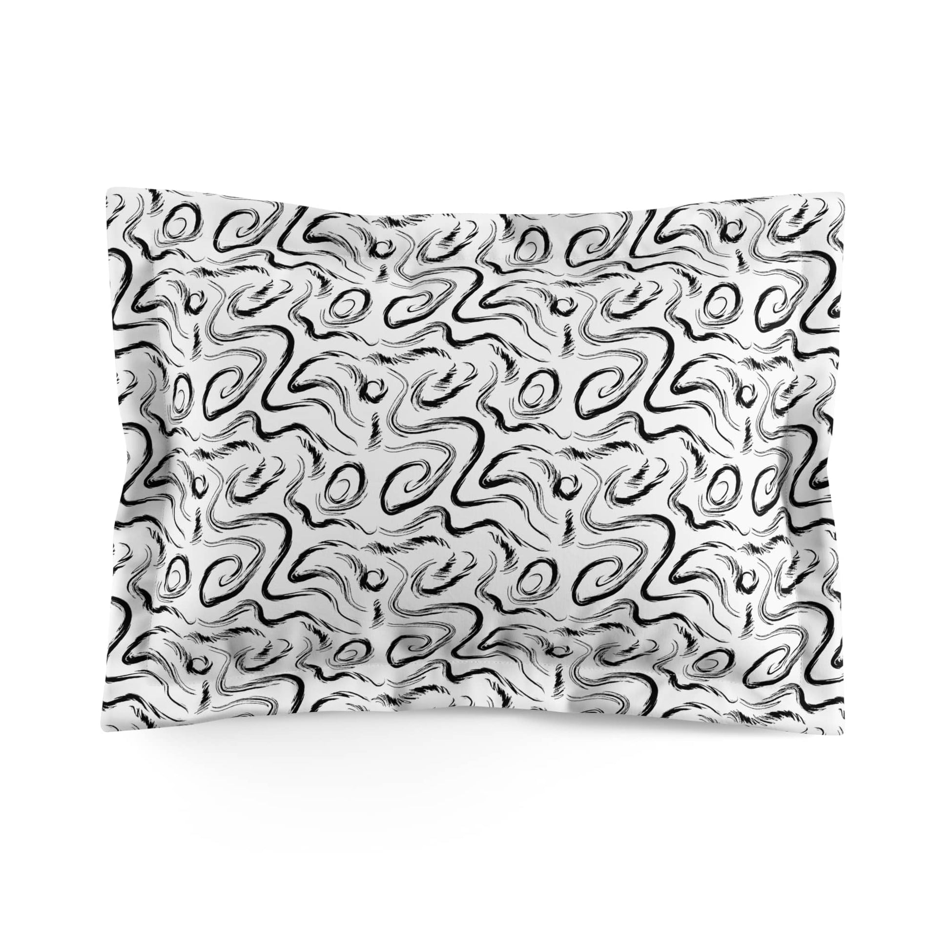 Grunge Scribbles Pillow Sham