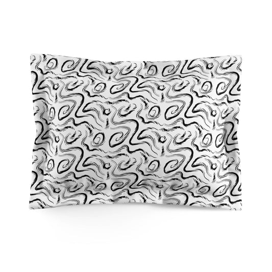 Grunge Scribbles Pillow Sham