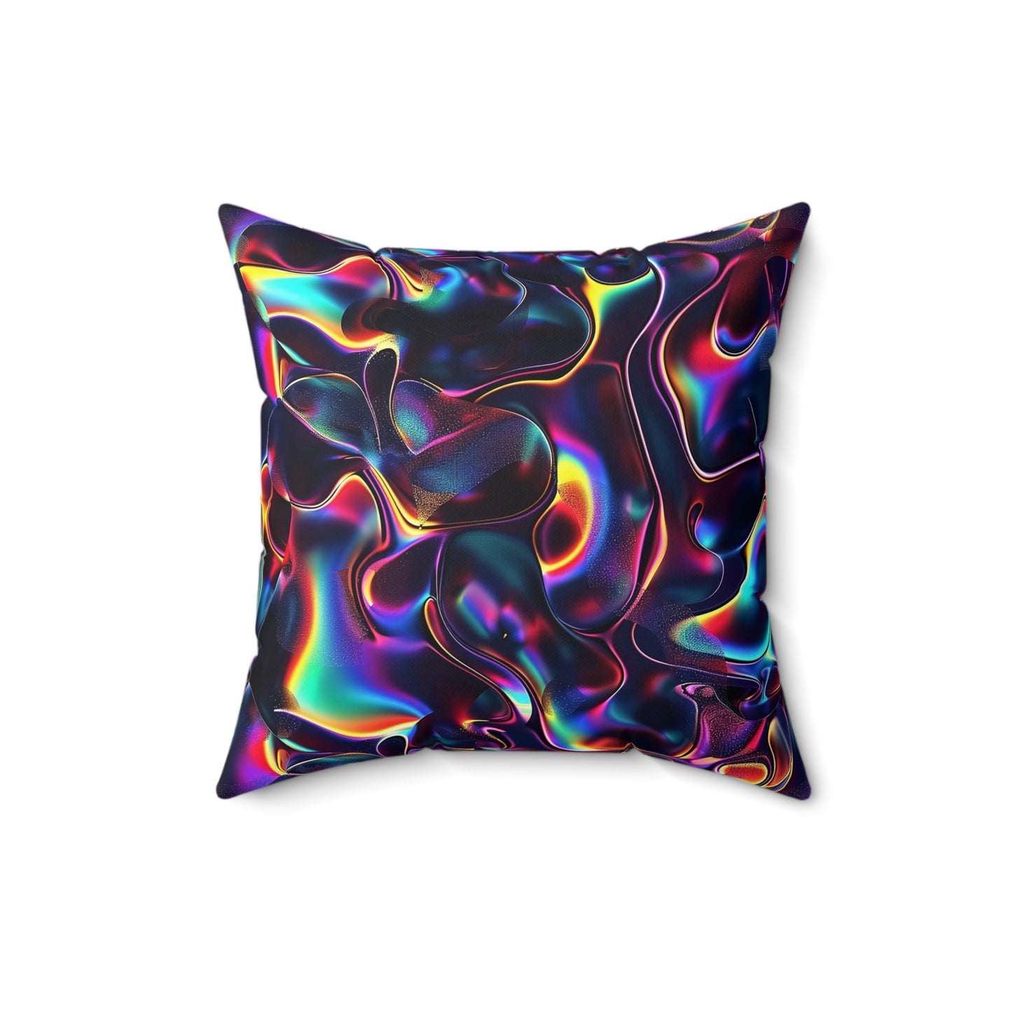 Holographic Mirage Throw Pillow