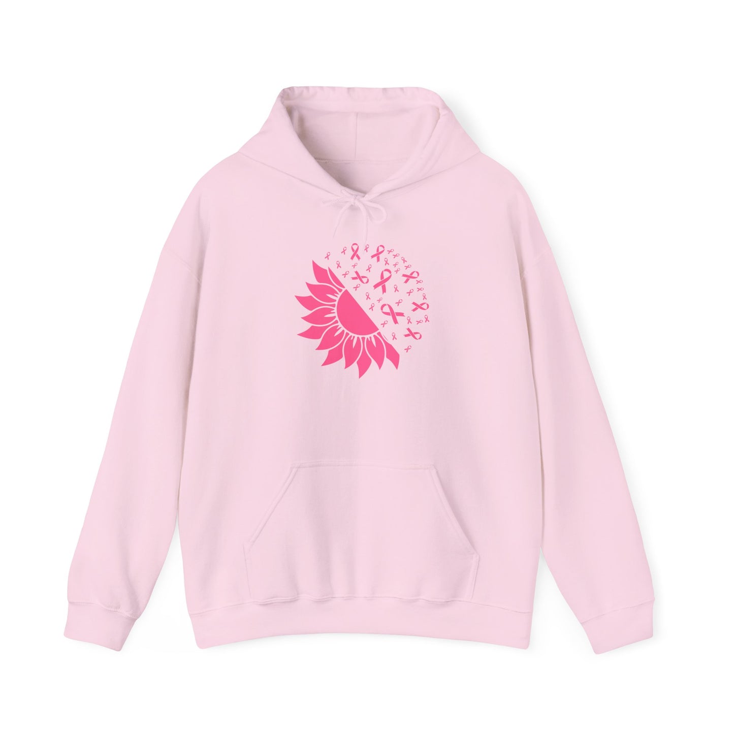Sunflower & Butterflies Breast Cancer Awareness Adult Heavy Blend™ Hoodie