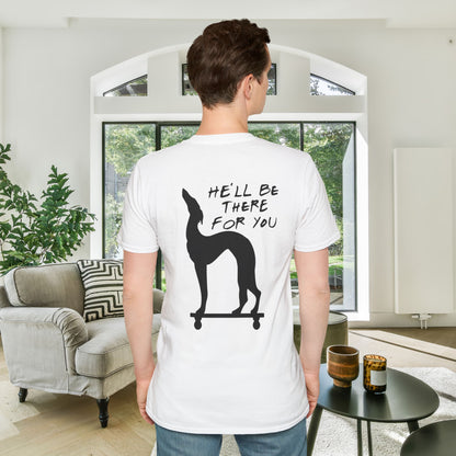 Friends; Dog Statue He'll Be There For You Adult T-shirt