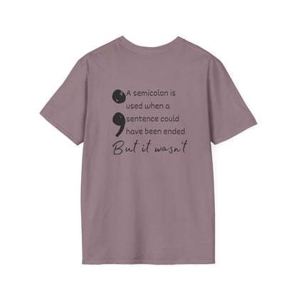 Strength in the Storm SemiColon Adult T-shirt