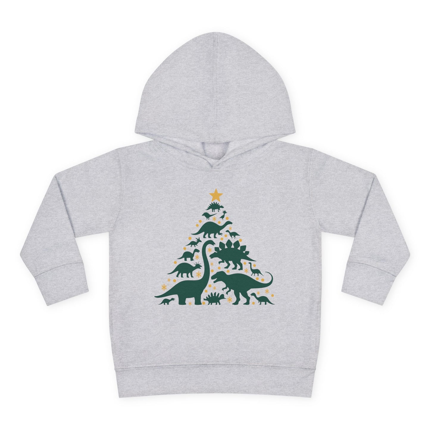 Dinosaur Christmas Tree Toddler Hoodie