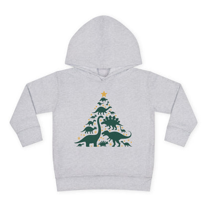 Dinosaur Christmas Tree Toddler Hoodie