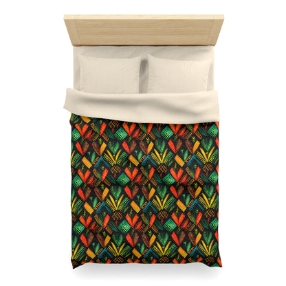 Kujichagulia Waves Microfiber Duvet Cover