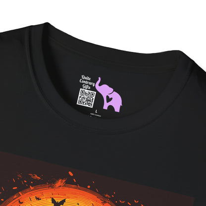 Creepy Bats Over Moon 6 T-shirt