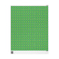 Blue Ornament Green Paper Custom Wrapping Paper (Suzie)