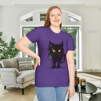 Black Kitten Adult T-shirt