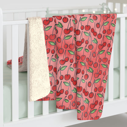 Cherry Bombshell Fleece Blanket