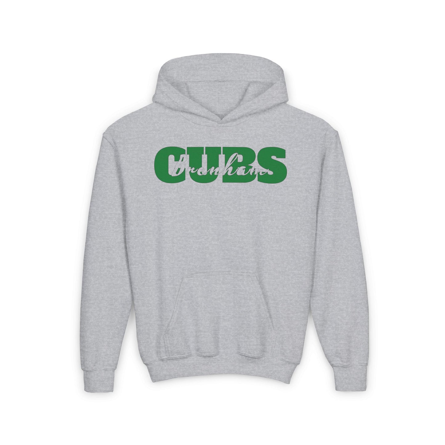 Brenham Cubs Double Text Youth Heavy Blend Hoodie