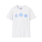 Blue Snowflakes Adult T-shirt
