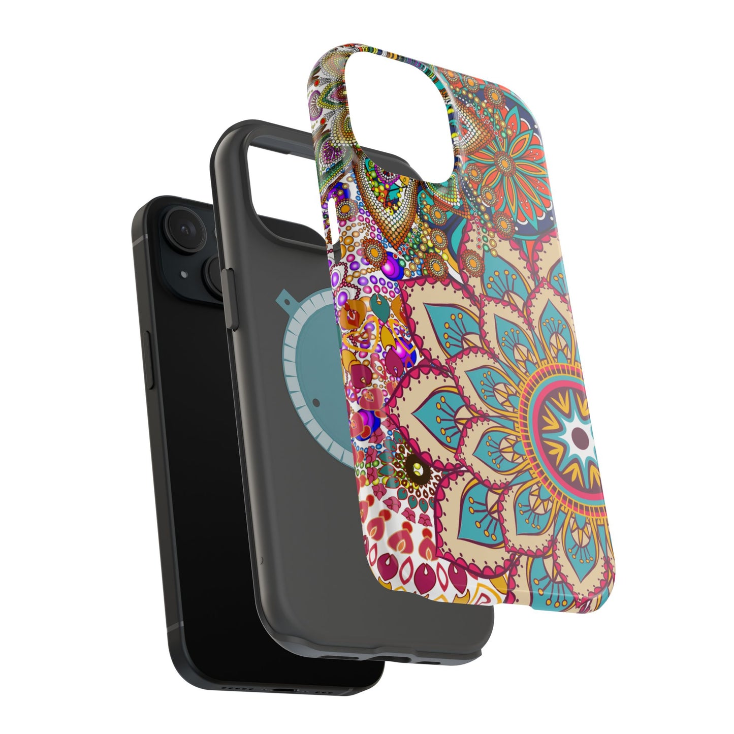 Colorful Mandala MagSafe® Compatible Tough Case for iPhone