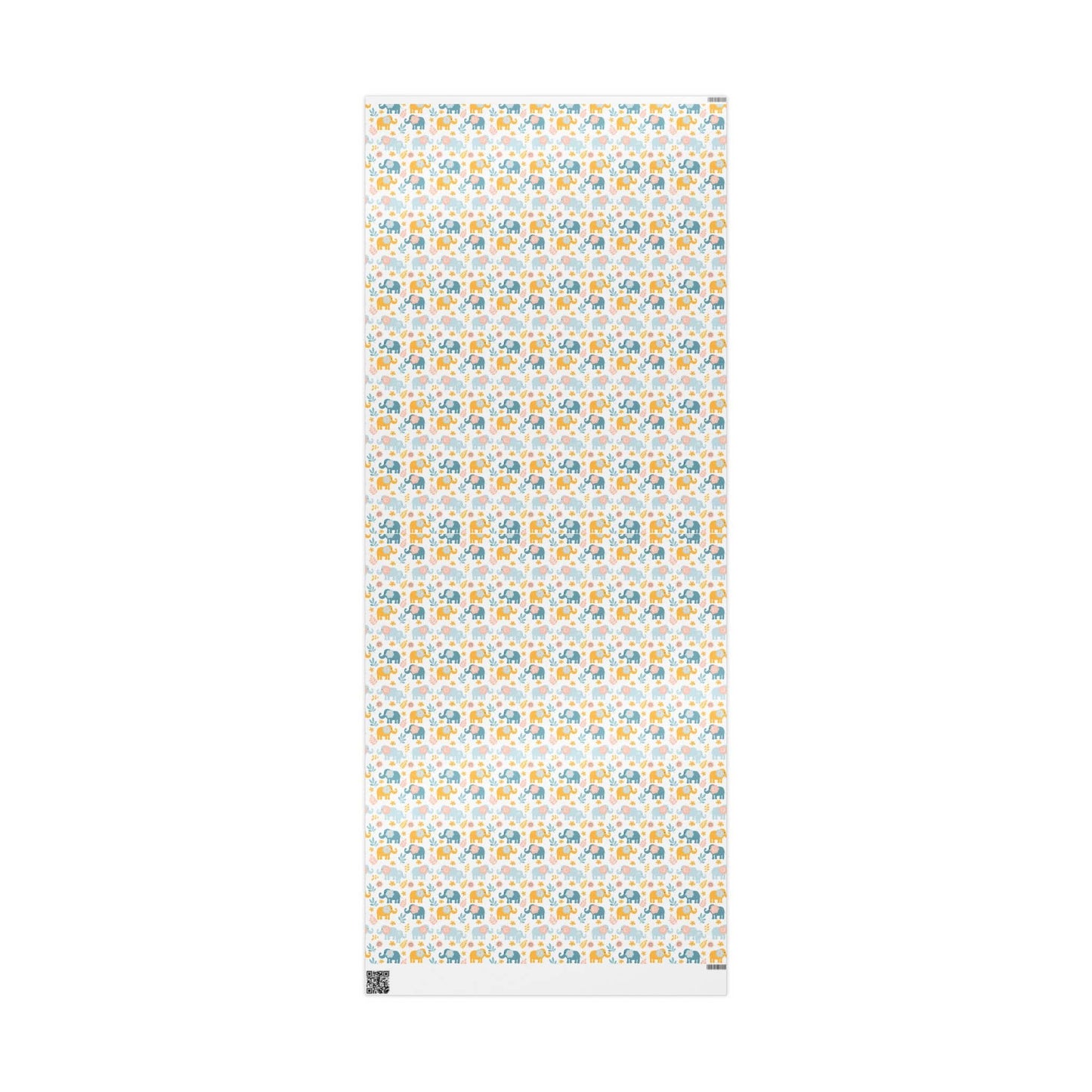 Elephants in Bloom Wrapping Paper