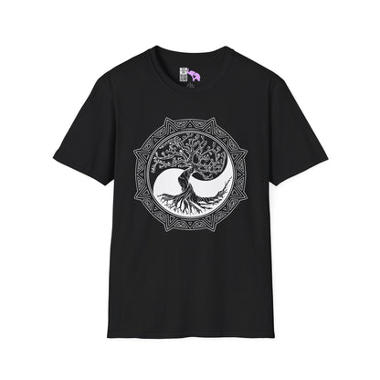 Tree of Life Yin Yang 6 Adult T-shirt