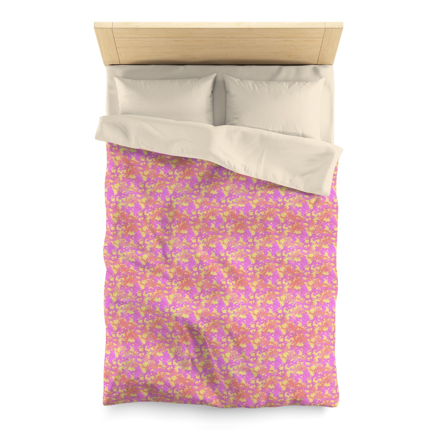 Sunset Sorbet Camo Microfiber Duvet Cover