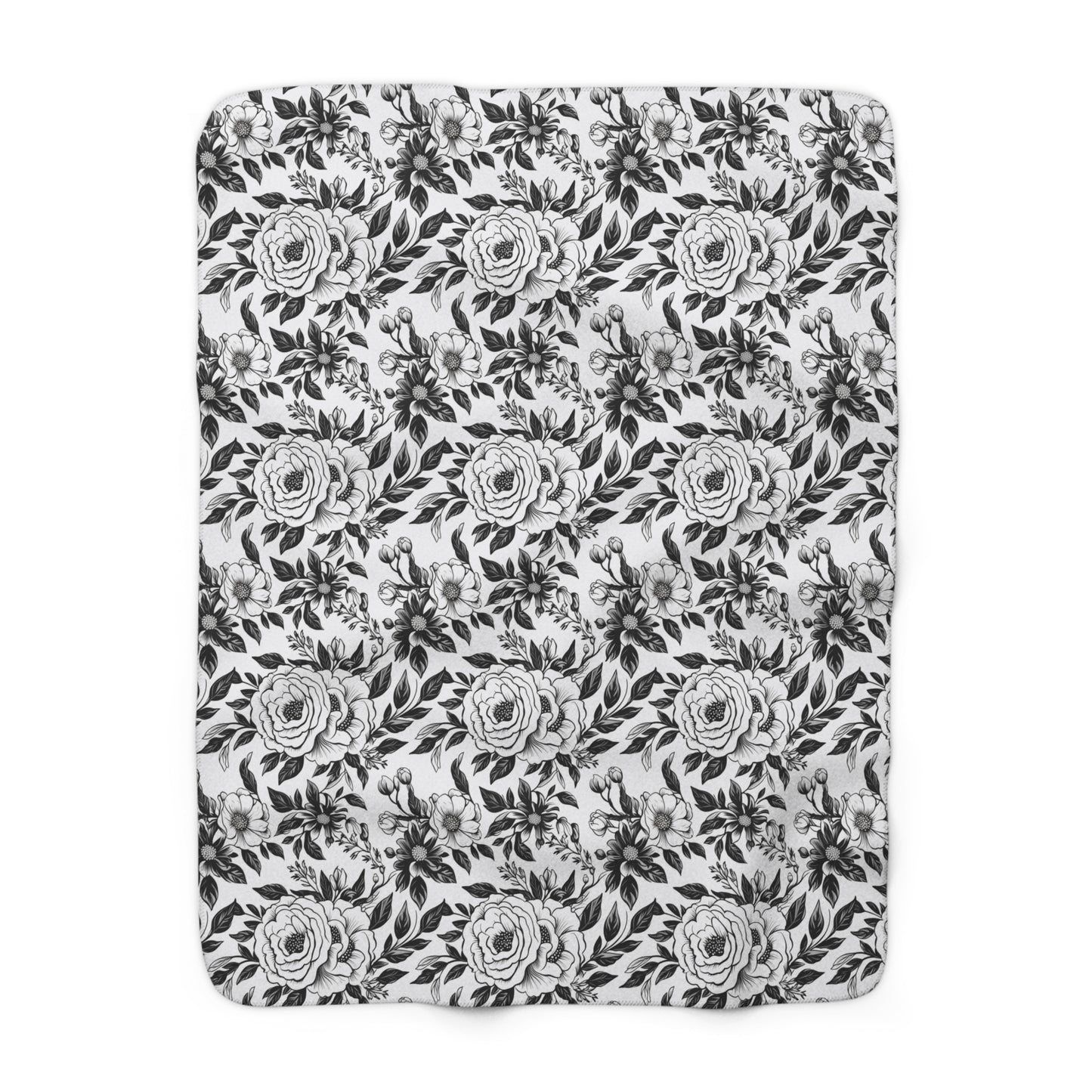 Whispering Blooms Fleece Blanket