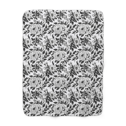Whispering Blooms Fleece Blanket