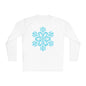 Large Snowflake Adult Long Sleeve Tee