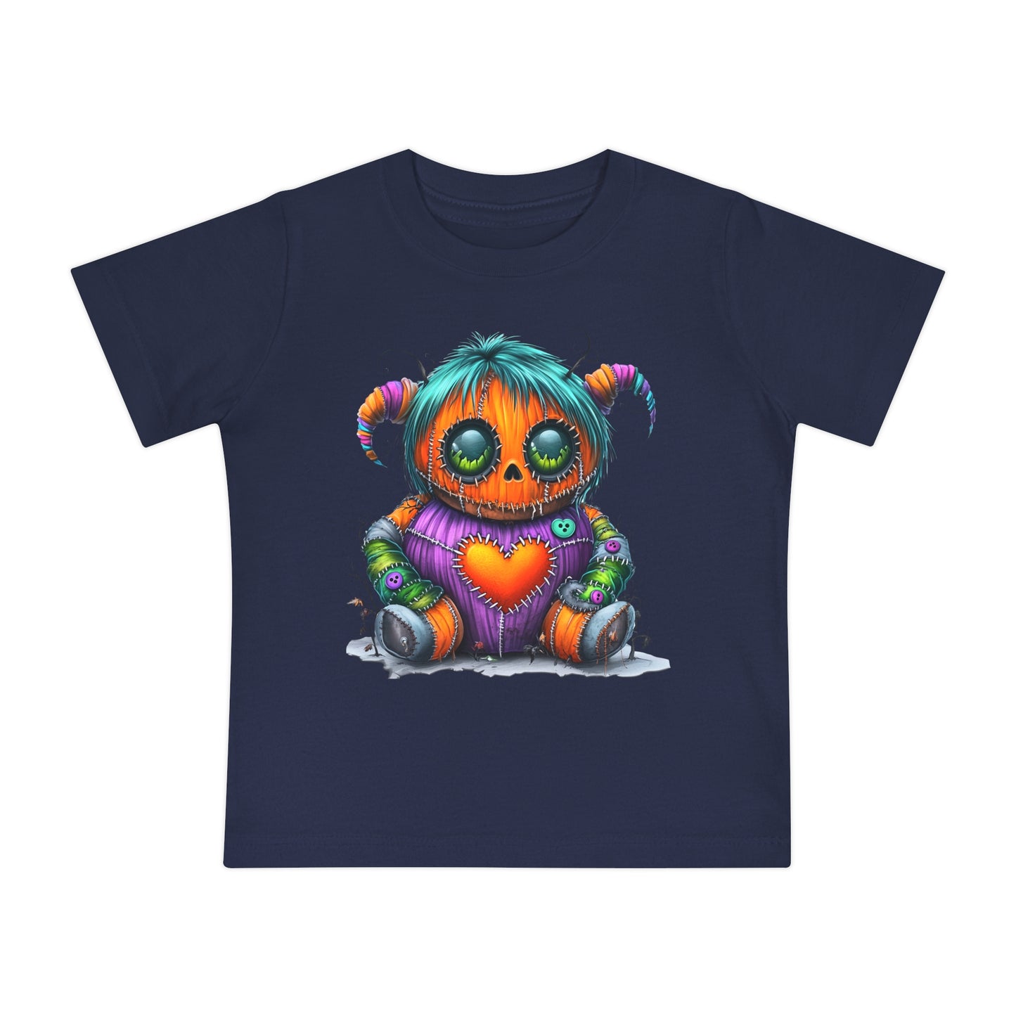 Patchwork Pumpkin Heart Infant T-Shirt