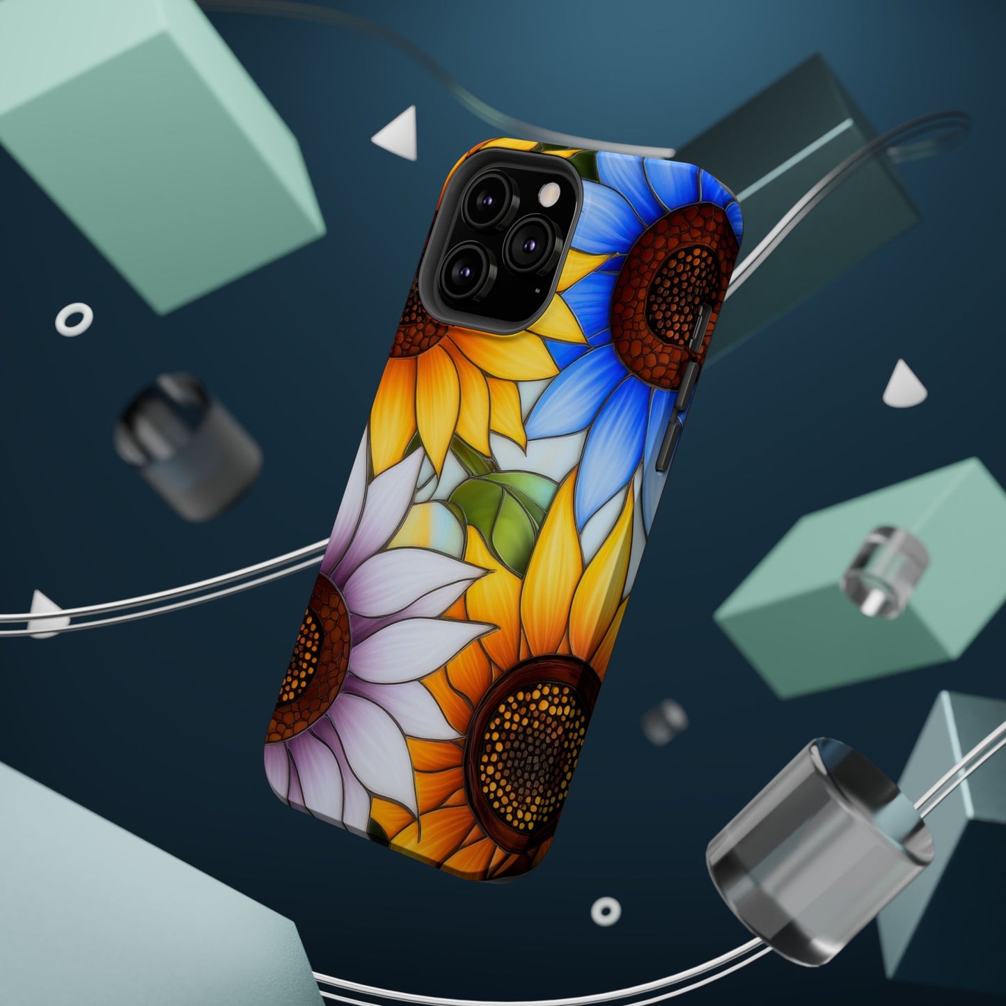 Colorful Sunflowers MagSafe® Compatible Tough Case for iPhone