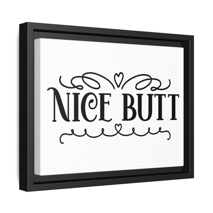 Nice Butt Framed Canvas Bathroom Art