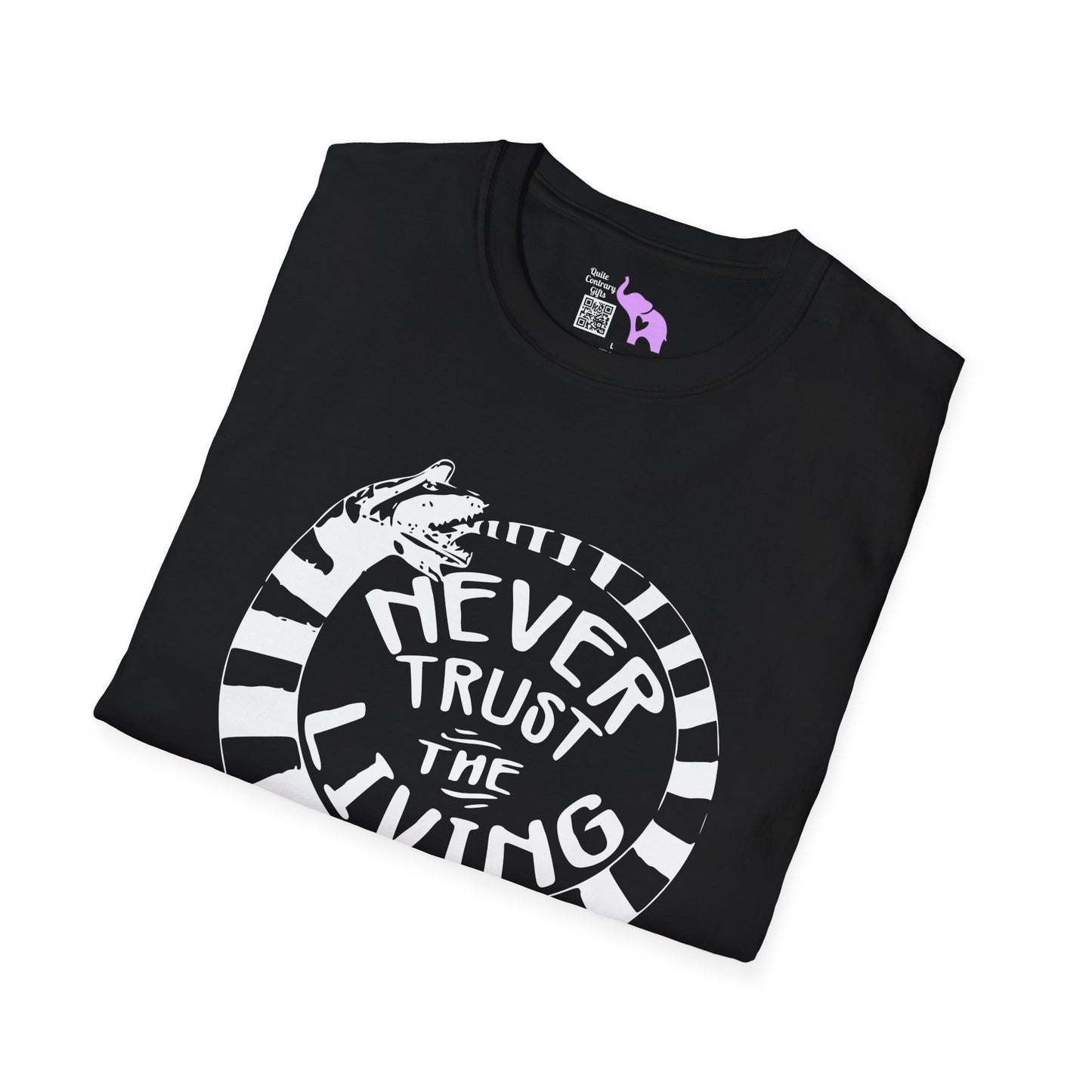 Never Trust The Living Beetlejuice Adult T-shirt