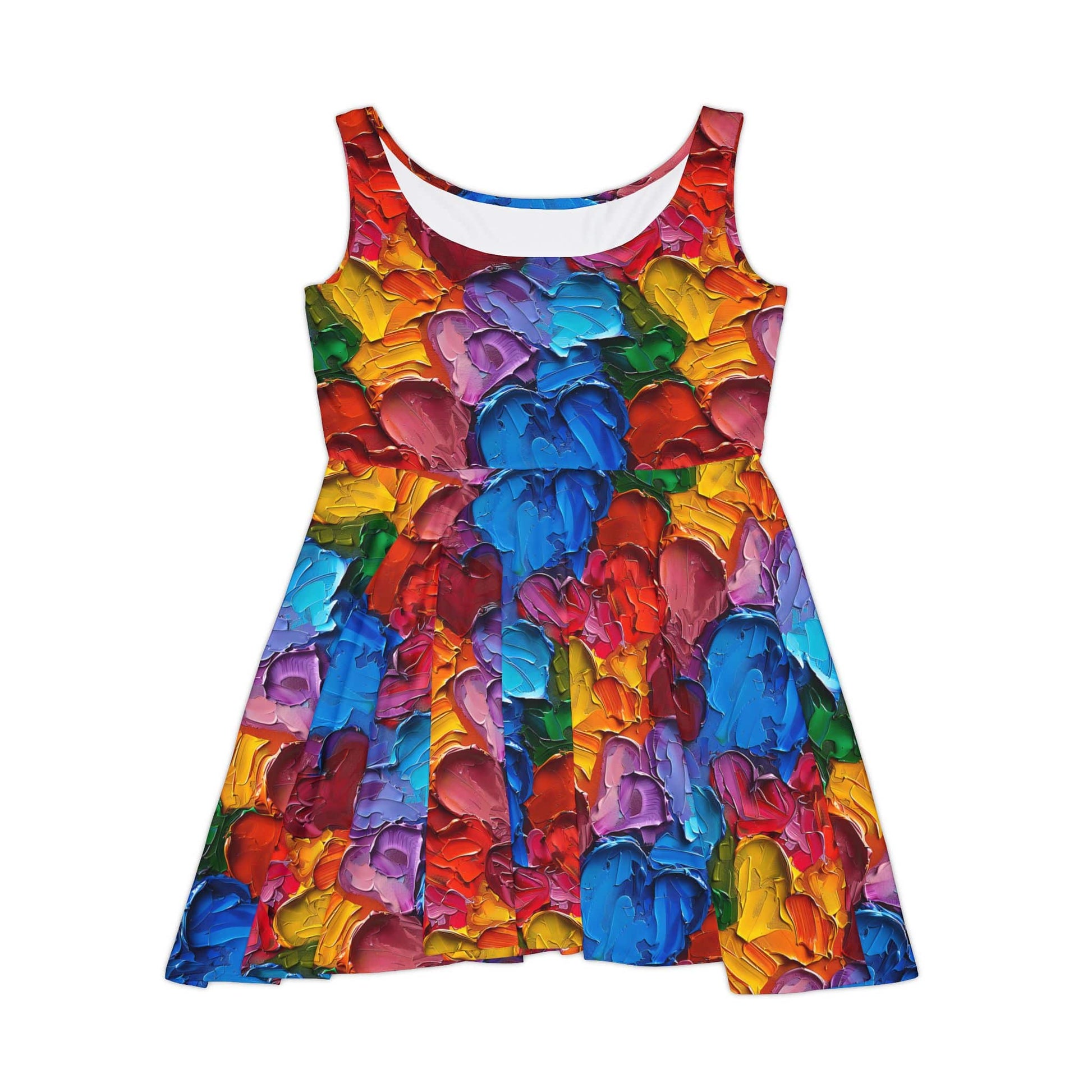 Palette Knife Hearts Women's Skater Dress