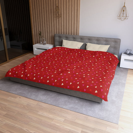Cupid’s Confetti Microfiber Duvet Cover