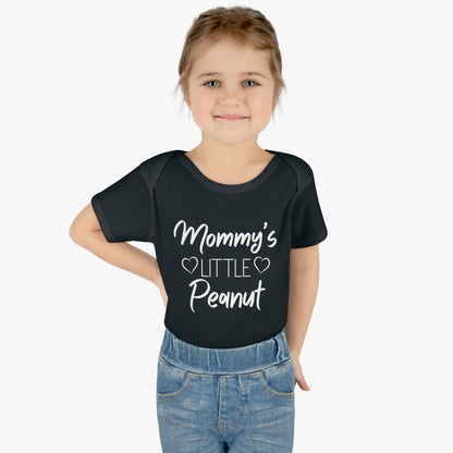 Mommy's Little Peanut Infant Baby Rib Bodysuit