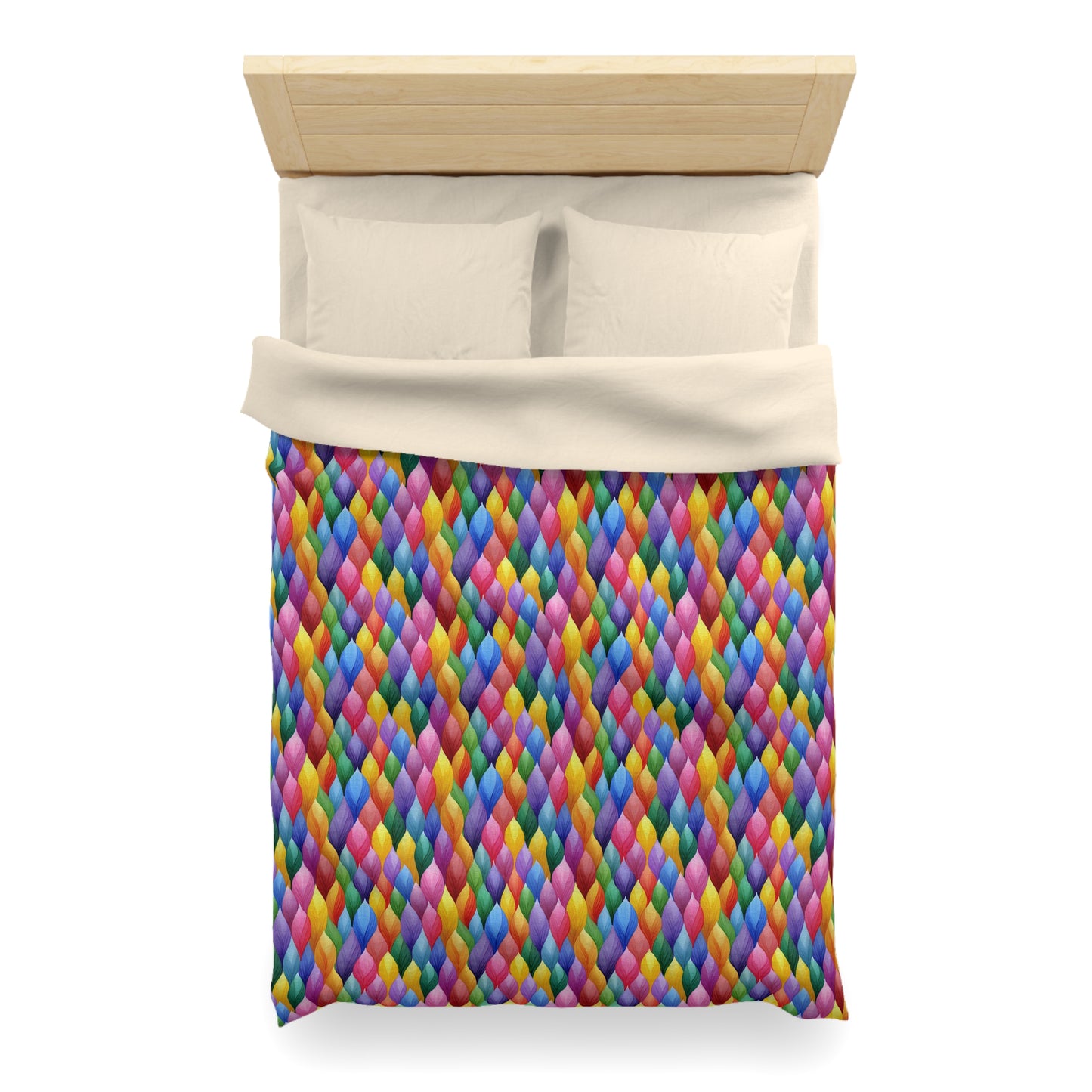 Vivid Vortex Microfiber Duvet Cover