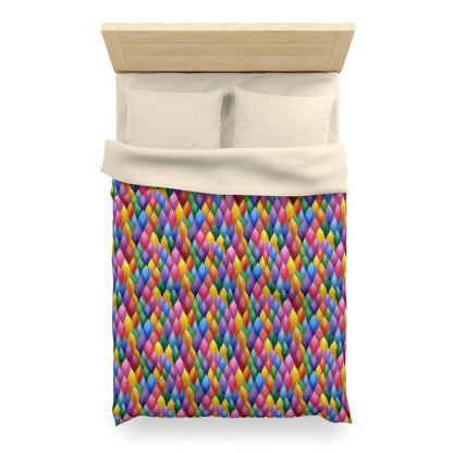 Vivid Vortex Microfiber Duvet Cover