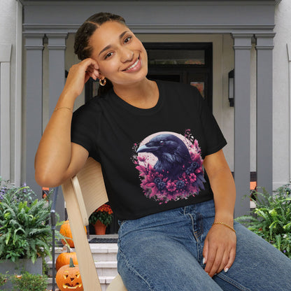 Floral Raven Adult T-shirt