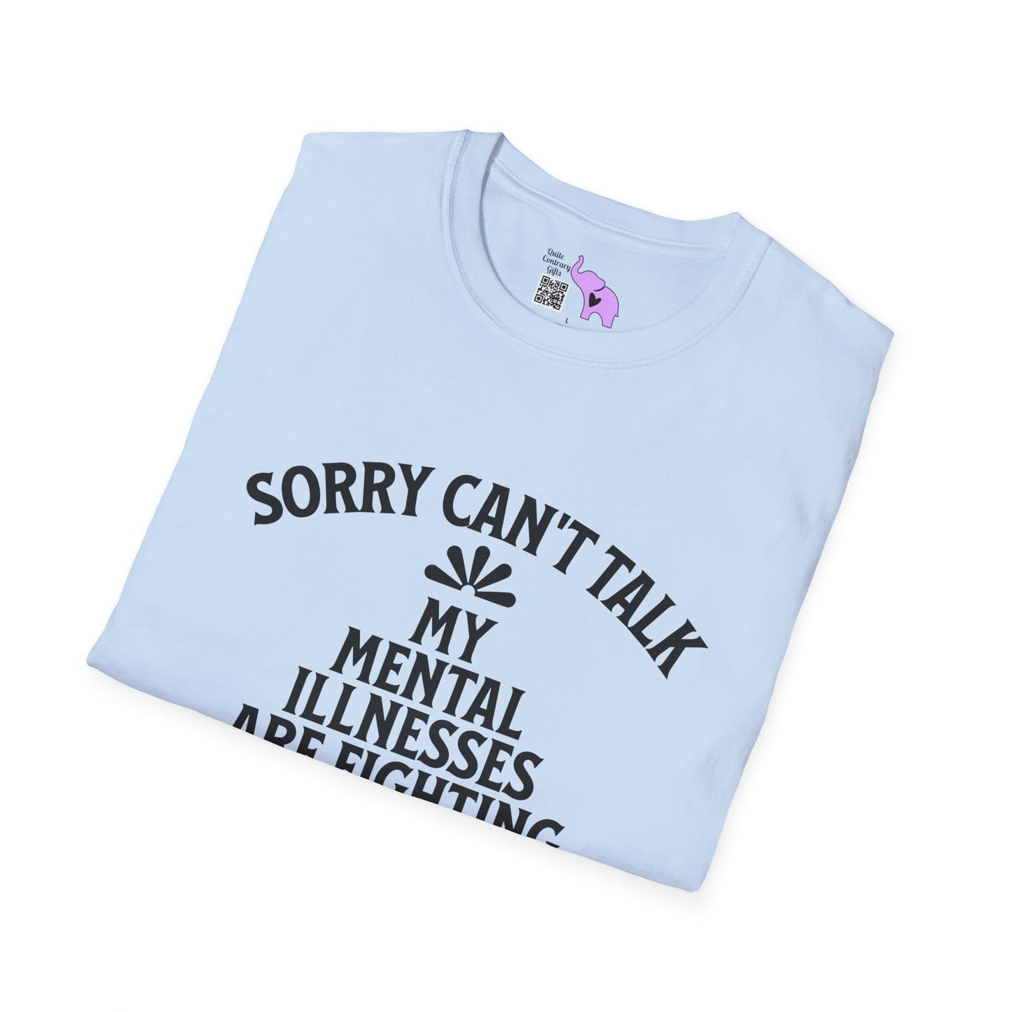 Sorry Can't Talk... Adult T-shirt