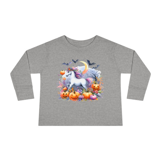 Halloween Unicorn Toddler Long Sleeve Tee