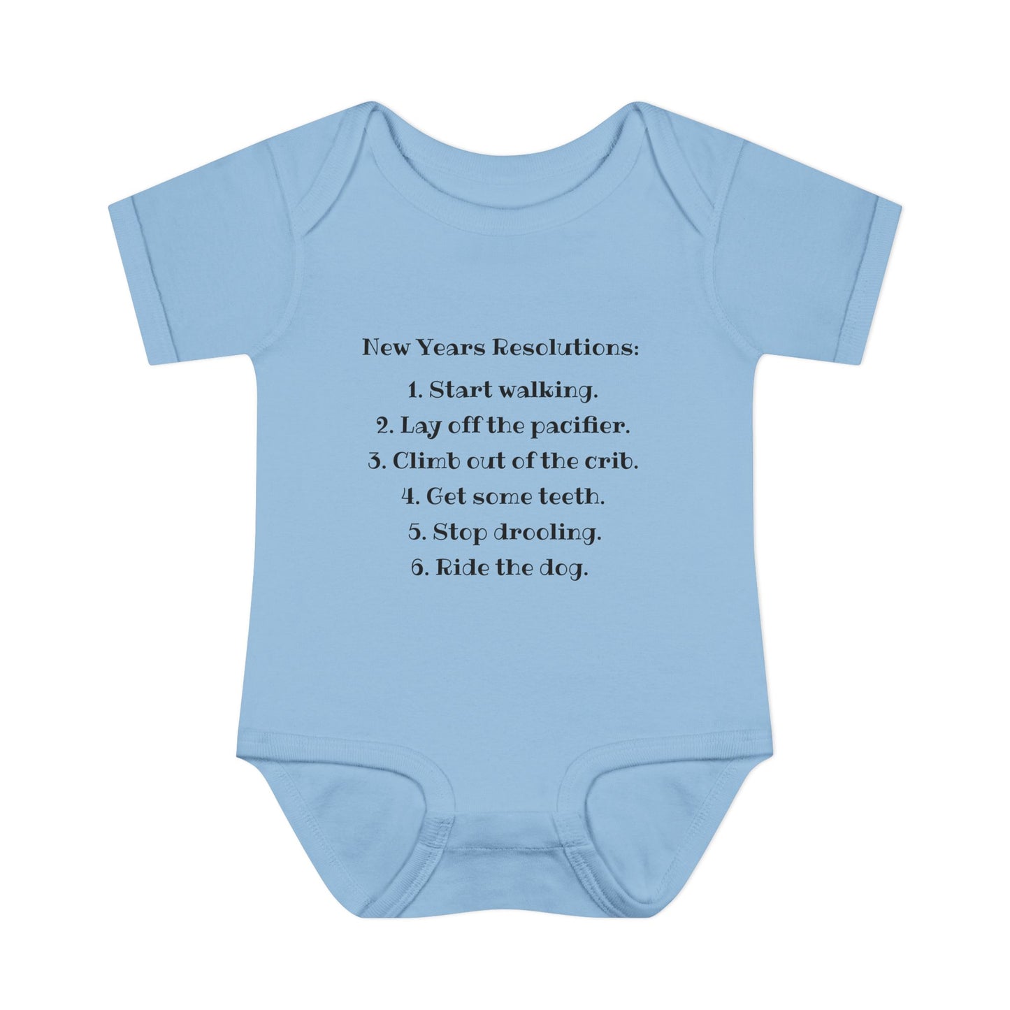 New Years Resolutions (Baby) Infant Baby Rib Bodysuit