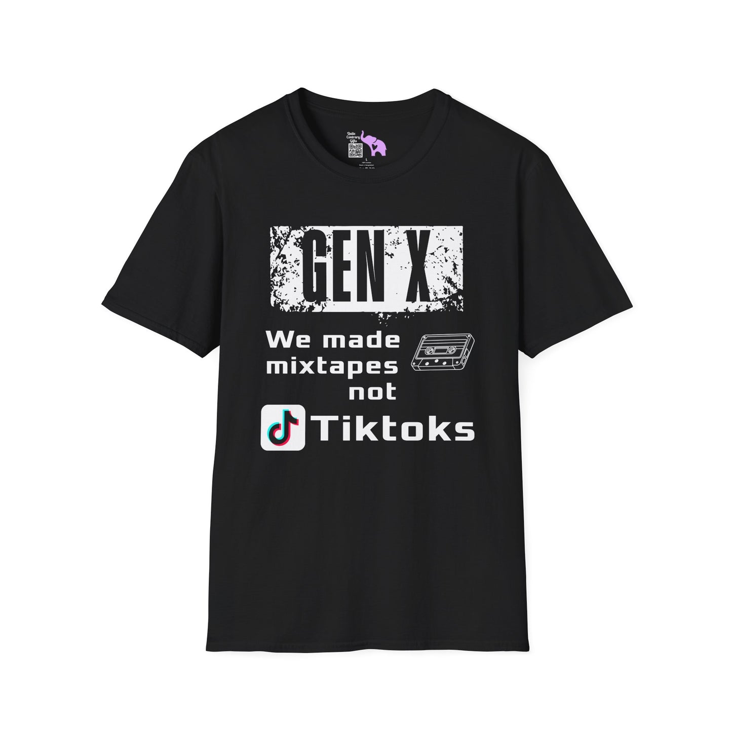 Gen X We Made Mixtapes Not Tiktoks Adult T-shirt