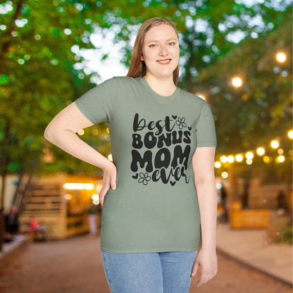 Best Bonus Mom Ever Adult T-shirt