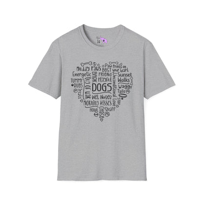 Dogs Heart Adult T-shirt