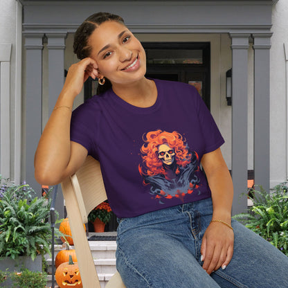 Creepy Ghost 8 Adult T-shirt