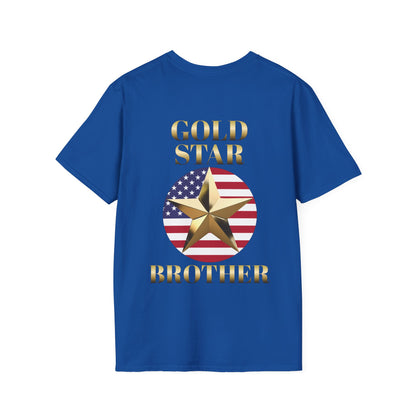 Gold Star Brother Forever Proud Adult T-shirt