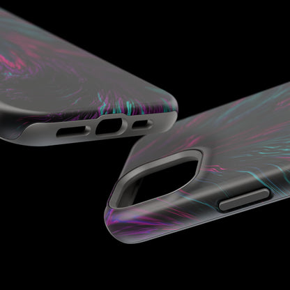 Pink Orchid Feathers MagSafe® Compatible Tough Case for iPhone